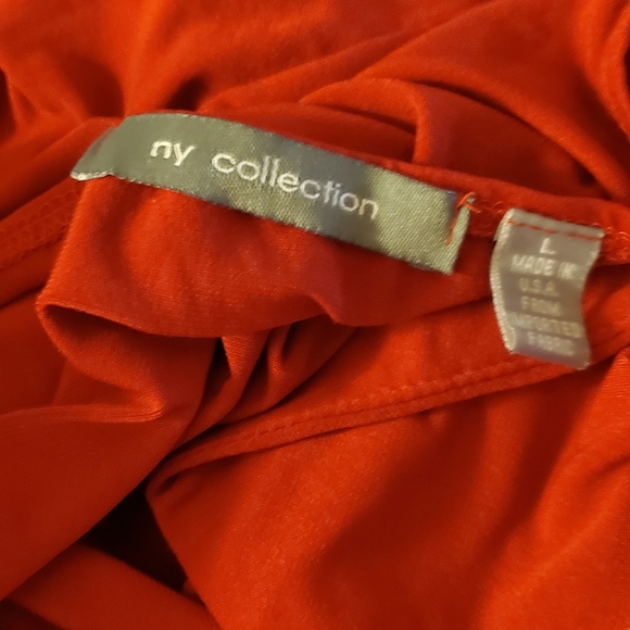 ๐ 3 for $15 Deal! ๐NY Collection red long sleeve dress L - Picture 4 of 8